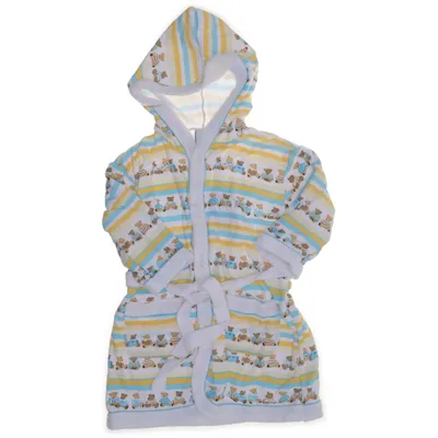 Badjas (Wit, Geel, Blauw, Meerkleurig) van KappAhl Katoen, Polyester