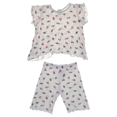 Pyjamas (Vit, Flerfärgad) från Lingon & Blåbär Bomull