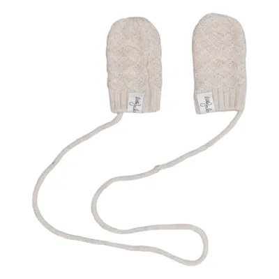 Mittens (Beige) from Little Jalo Merino wool