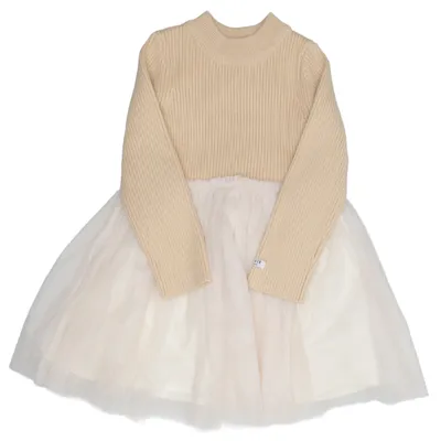 Klänning (Beige) från Donsje Akryl, Bomull, Polyester, Ull