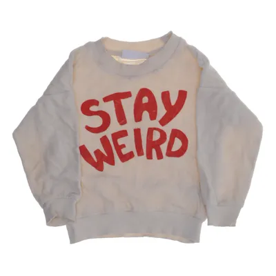 Collegetröja (Beige, Röd) från Mini Rodini Ekologisk bomull