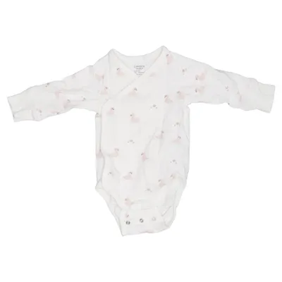 Body (Hvid, Pink) fra Lindex Newborn Bomuld, Elastan