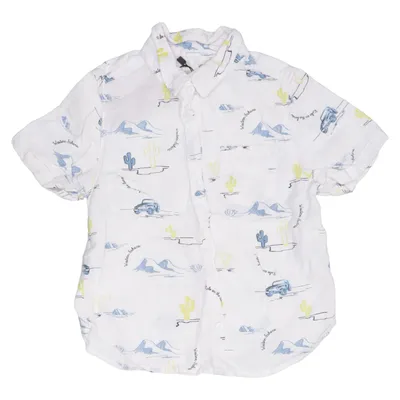 Chemise à manches courtes (Blanc, Multicolore) de Orchestra Coton, Lin, Viscose
