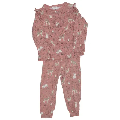Pyjama (Pink, Grün, Weiß) von Newbie by KappAhl Baumwolle