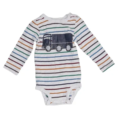 Romper (Grijs, Meerkleurig) van Baby by Lindex Katoen, Elastaan, Viscose