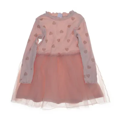 Klänning (Rosa) från Lindex Kids Bomull, Elastan, Polyester