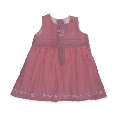 Jurk (Rood, Wit) van Fix Polyester, Katoen