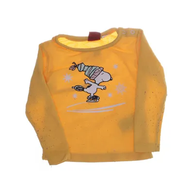Långärmad t-shirt (Gul) från Peanuts Elastan, Polyester, Viskos