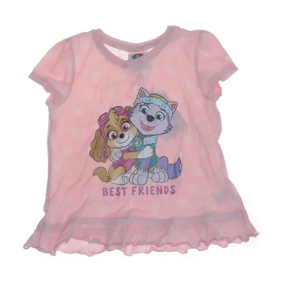 T-shirt (Rosa, Vit, Flerfärgad) från Paw Patrol Bomull