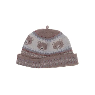 Beanie (White, Beige) from Jojo Maman Bébé