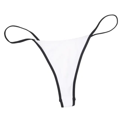 Bikiniunderdel (Hvid, Sort) fra Oh Polly Swim Elastan, Polyamid, Polyester