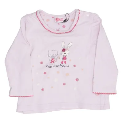 Långärmad t-shirt (Rosa, Flerfärgad) från Salt and Pepper Bomull, Elastan