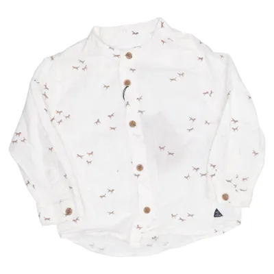 Chemise (Blanc) de Zara Baby Coton, Lin