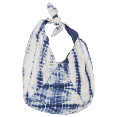 Canvas tas (Blauw, Wit) van Mango Katoen