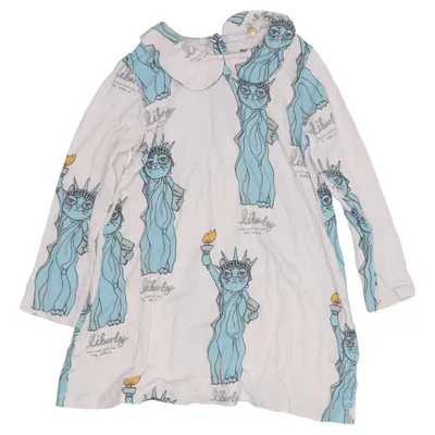 Dress (Beige, Multicolored) from Mini Rodini Elastane, Tencel