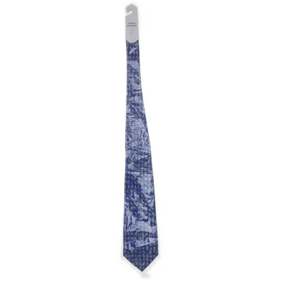 Stropdas (Blauw, Wit) van Kailong Zijde