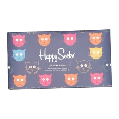 Strümpfe (Cat Socks Gift Set) von Happy Socks Baumwolle, Elasthan, Polyamid