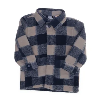 Överskjorta (Blå, Beige) från Lindex Kids Polyester