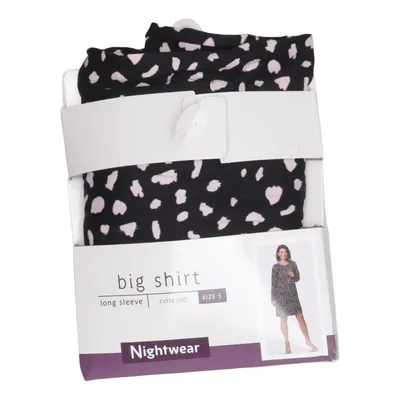 Nightshirt (Black, Pink) from Nightwear Elastane, Polyester