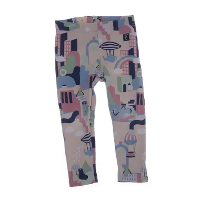 Leggings (Beige, Flerfarvet) fra Polarn O. Pyret Elastan, Økologisk bomuld