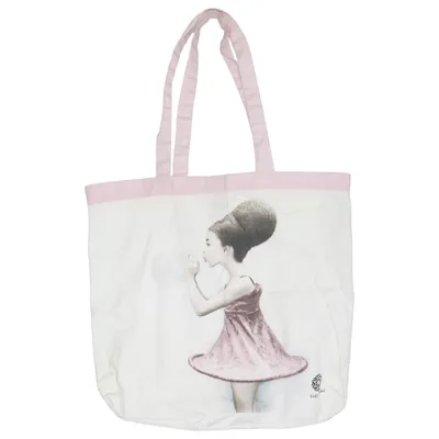 Canvas bag (White, Pink, Multicolored) from Fotografiska Cotton