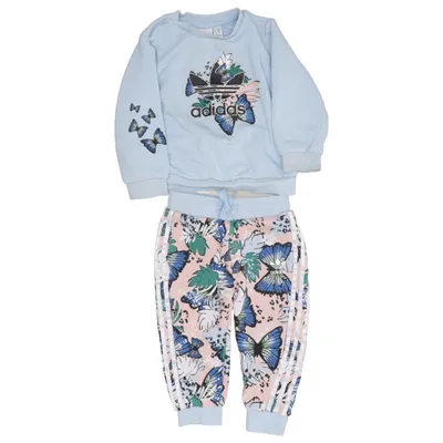 Mjukisset (Blå, Flerfärgad) från Adidas Bomull, Polyester