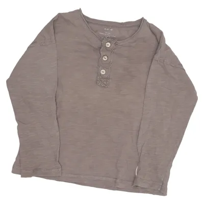T-shirt manches longues (Gris) de Play Up Coton biologique