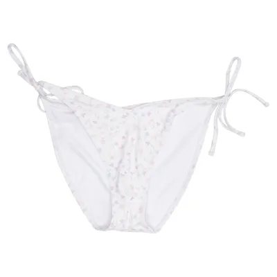 Bikini bottom (White, Multicolored) from Ivory Rose Elastane, Polyamide, Polyester