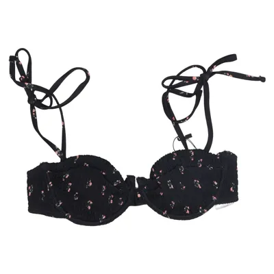 Bikini top (Black, Pink, Green) from Fashion Union Elastane, Polyester