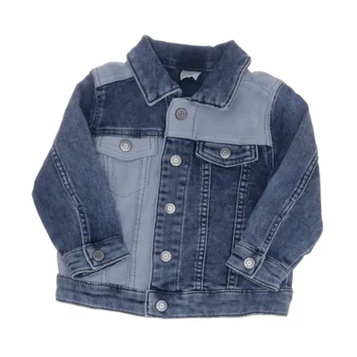 Jeansjacka (Blå, Grå) från H&M Bomull, Elastan, Polyester