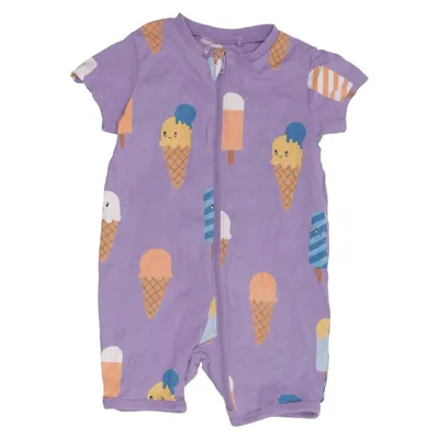 Barboteuse (Violet, Multicolore) de Lindex Baby Coton