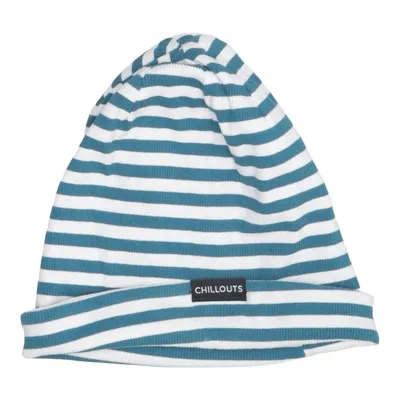 Beanie (Blue, White) from Chillouts Cotton, Elastane