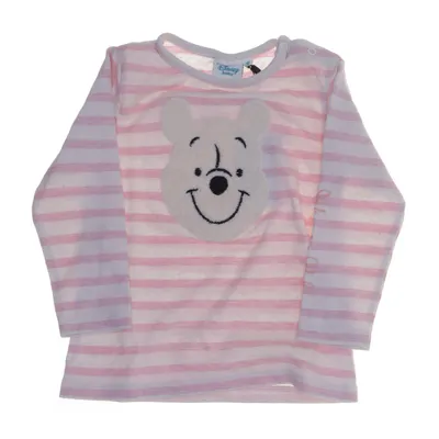 Langærmet t-shirt (Pink, Hvid) fra Disney Baby Bomuld, Polyester