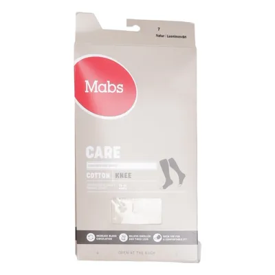 Compression socks (Care Cotton Knee) from Mabs Cotton, Elastane, Polyamide
