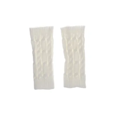 Wrist warmers (White) Wool
