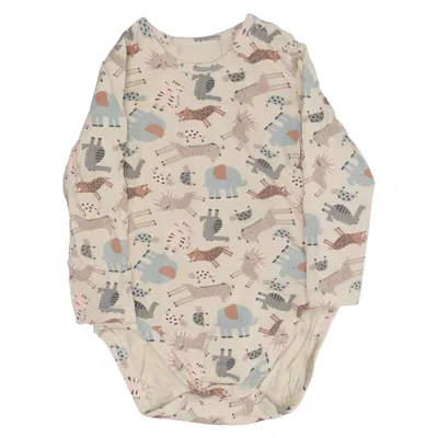 Body (Beige, Flerfärgad) från ICA I Love Eco Elastan, Ekologisk bomull
