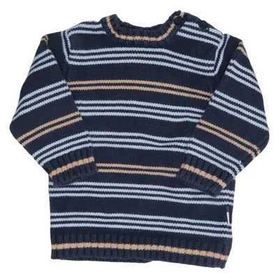 Tröja (Blå, Beige, Vit) från New Generation Bomull