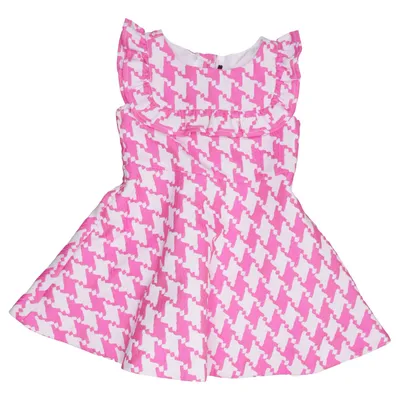 Jurk (Roze, Wit) van Janie and Jack Polyester, Viscose