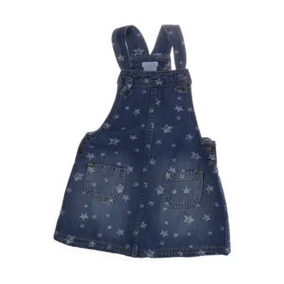 Hängselklänning (Blå) från Tahari Bomull