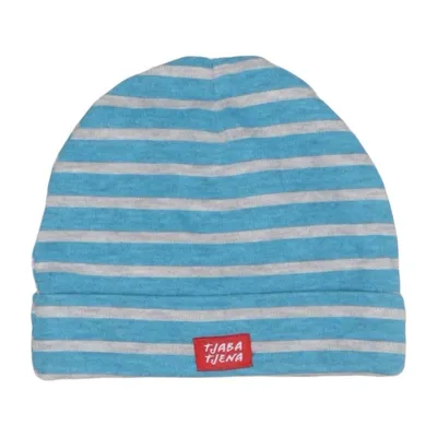 Beanie (Blue, Gray) from Tjaba Tjena Cotton, Polyester