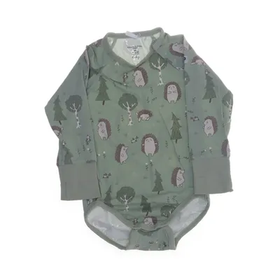 Body (Grön, Flerfärgad) från Polarn O. Pyret Elastan, Ekologisk bomull