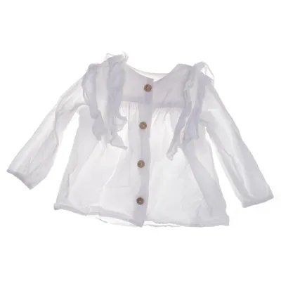Blouse (Wit) van Zara Katoen
