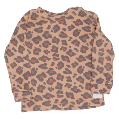 Långärmad t-shirt (Beige, Brun) från Feetje Elastan, Ekologisk bomull