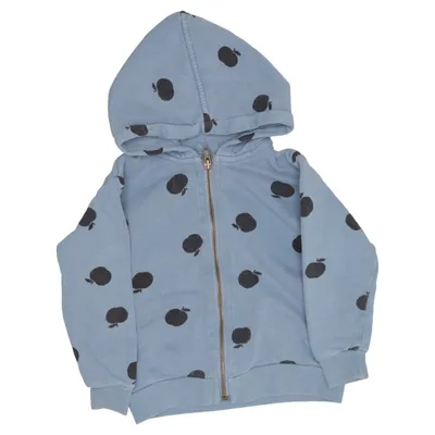 Capuchon sweater (Blauw, Zwart) van Bobo Choses Organisch katoen, Gerecycled katoen