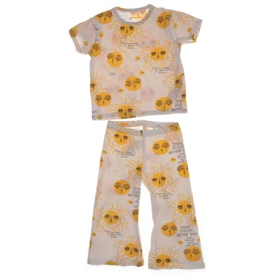 Set (White, Yellow, Multicolored) from Mini Rodini Cotton, Elastane