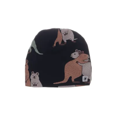 Beaniemössa (Svart, Flerfärgad) från Lindex Baby Bomull, Elastan