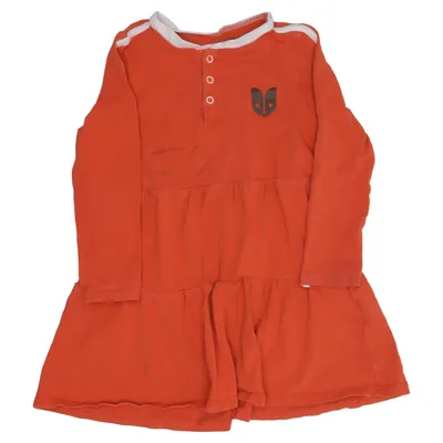 Robe (Rouge, Blanc) de Mini Market Élasthane, Coton biologique
