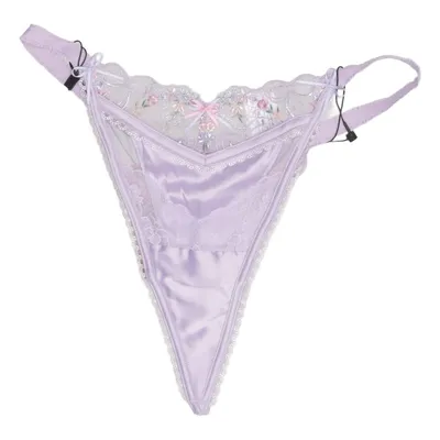 Stringtrusser (Lilla, Flerfarvet) fra Lounge Elastan, Polyester