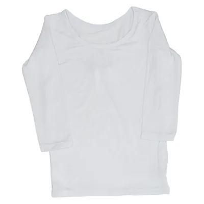 Lange mouwen shirt (Wit) van Uniqlo Baby Acryl, Elastaan, Polyester, Viscose