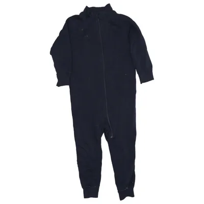 Strampler (Blau) von Polarn O. Pyret Merinowolle